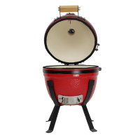 Keramický gril Kamado 14" červený  vonkajší priemer-37 cm      N-1045