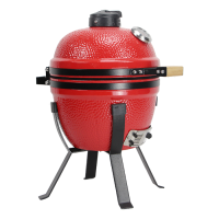 Keramický gril Kamado 14" červený  vonkajší priemer-37 cm      N-1045