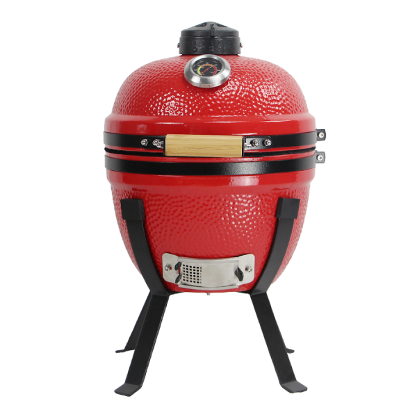 Keramický gril Kamado 14" červený  vonkajší priemer-37 cm      N-1045