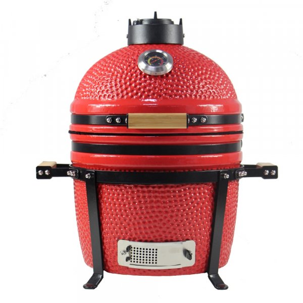 Keramický gril Kamado 15 ´    červený  vonkajší priemer -40 cm       N-508